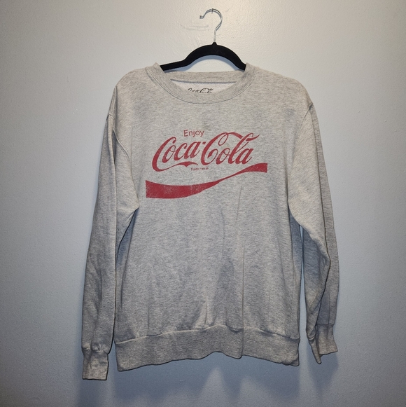 Coca Cola Sweaters - Grey Coca-Cola Crewneck | Medium